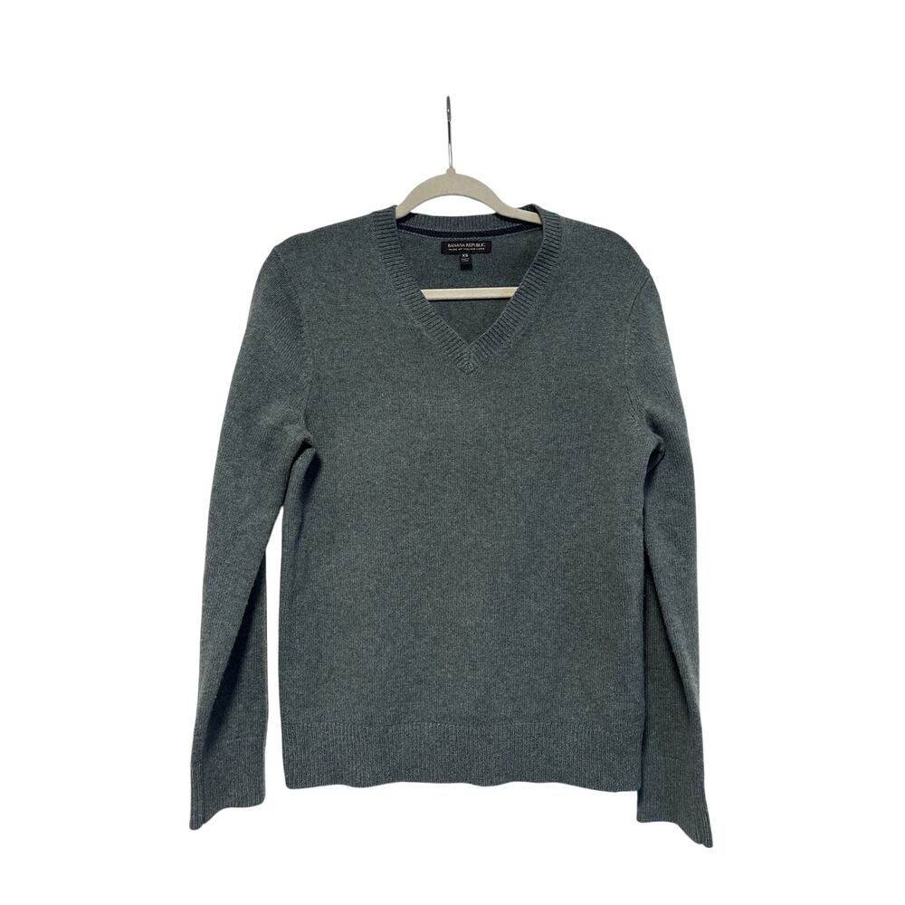 Banana Republic XS V-Neck Merino Wool Sweater - Picture 2 of 7